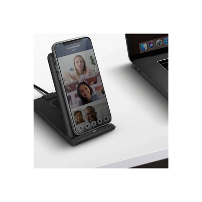 Uniq Vertex Duo 2in1 Magsafe 15W Hızlı Kablosuz Şarj - Siyah