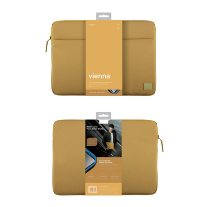 Uniq Vienna Su Geçirmez Rpet Kumaş 14inç Laptop Çanta - Sarı