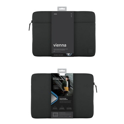Uniq Vienna Su Geçirmez Rpet Kumaş 16inç Laptop Çanta - Siyah