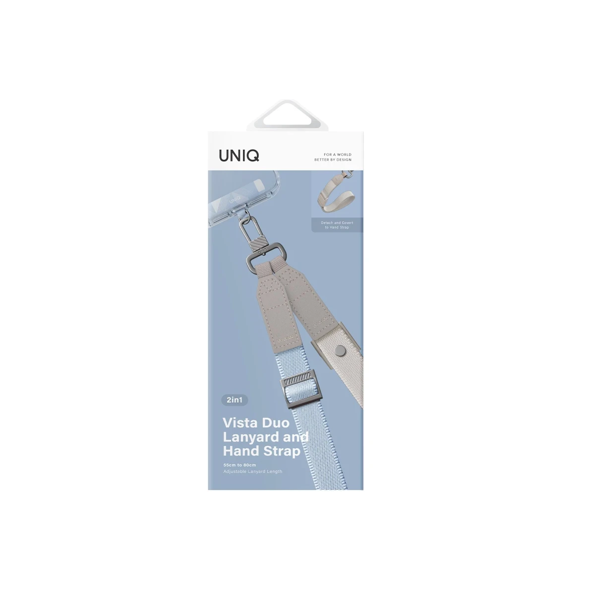 Uniq Vista Duo 2in1 Bileklik Boyun Askısı - Mavi