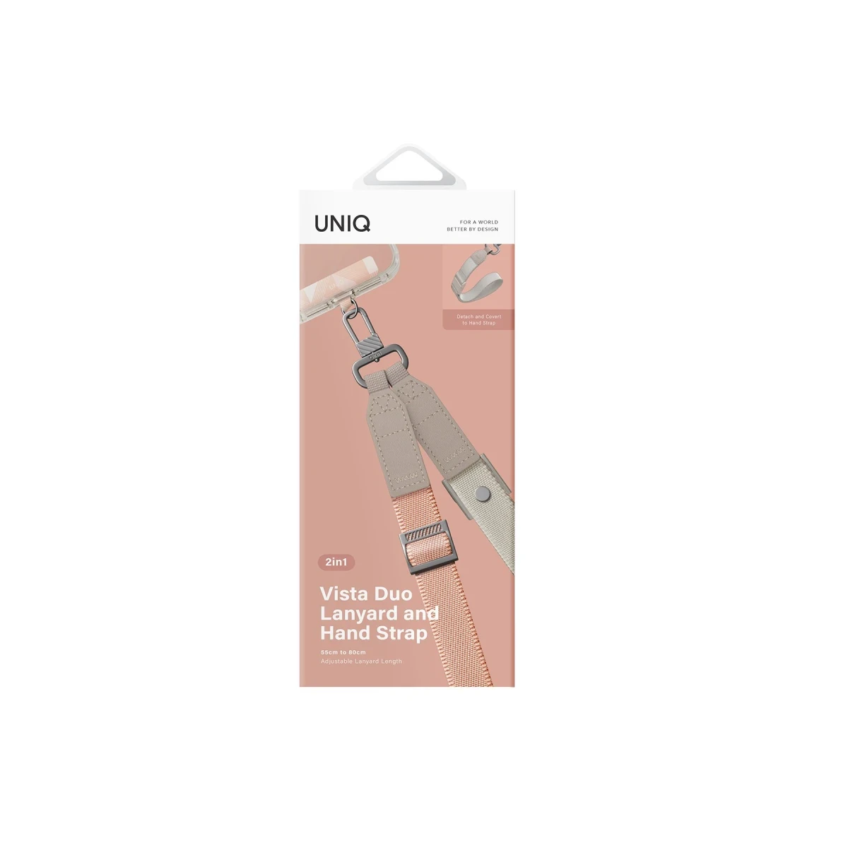 Uniq Vista Duo 2in1 Bileklik Boyun Askısı - Pembe