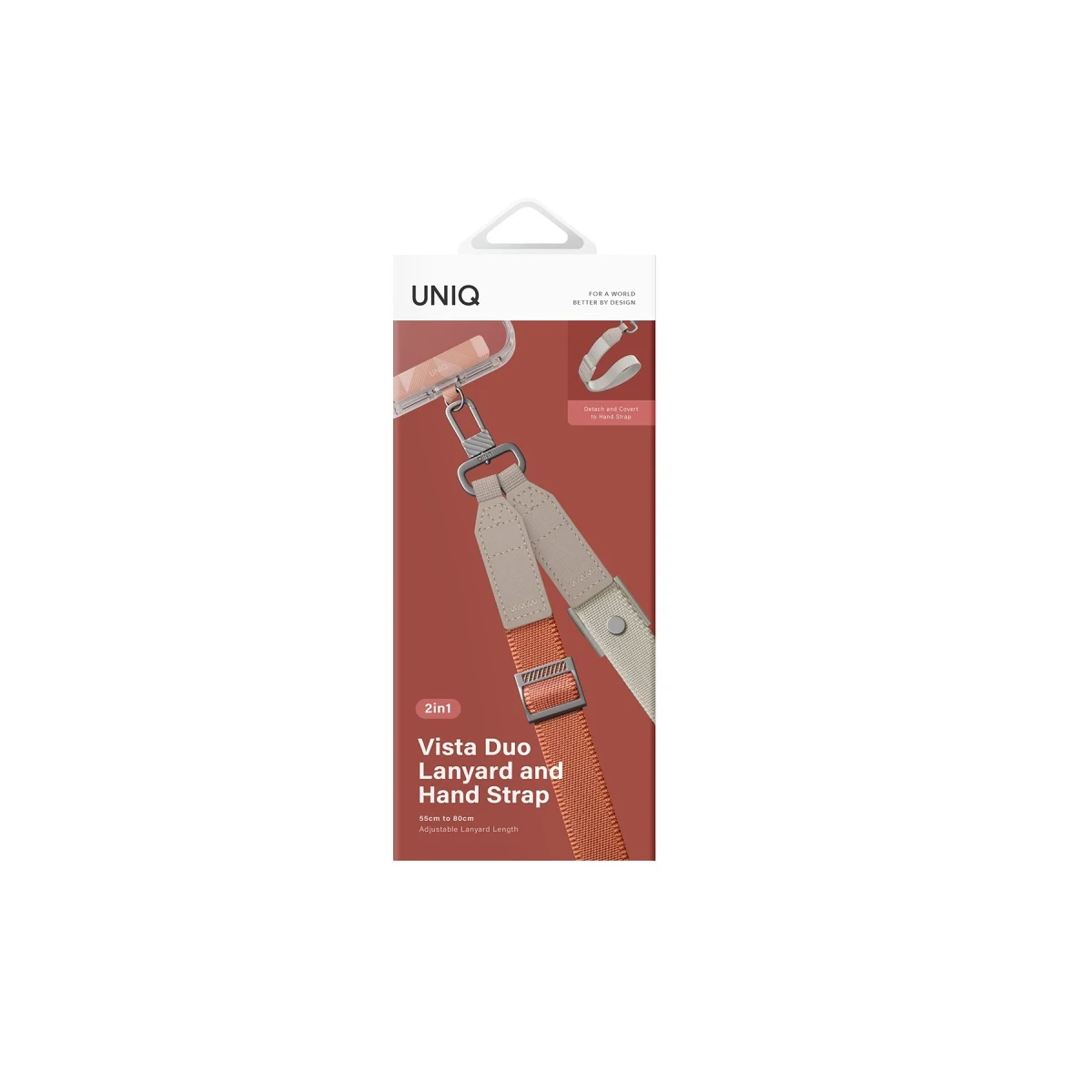 Uniq Vista Duo 2in1 Bileklik Boyun Askısı - Turuncu