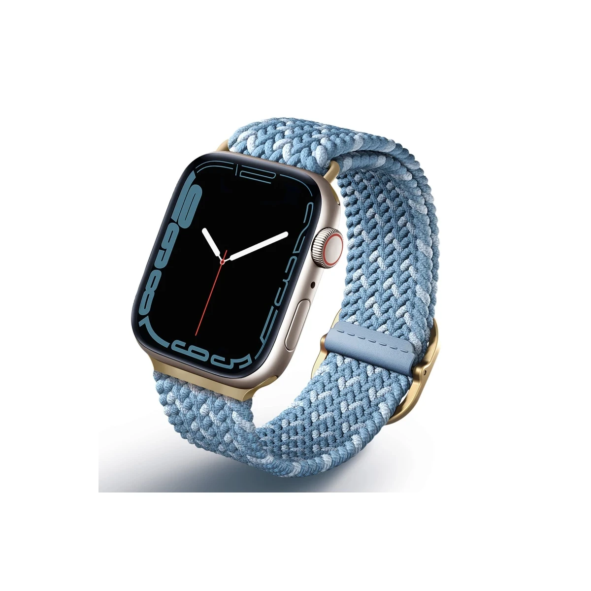 Uniq Apple Watch 41mm Aspen Designer Örgülü Kordon - Mavi