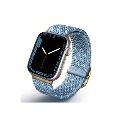 Uniq Apple Watch 41mm Aspen Designer Örgülü Kordon - Mavi