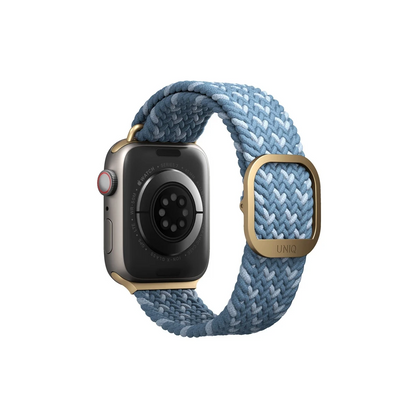 Uniq Apple Watch 41mm Aspen Designer Örgülü Kordon - Mavi