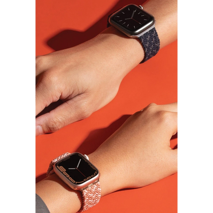 Uniq Apple Watch 41mm Aspen Designer Örgülü Kordon - Mavi