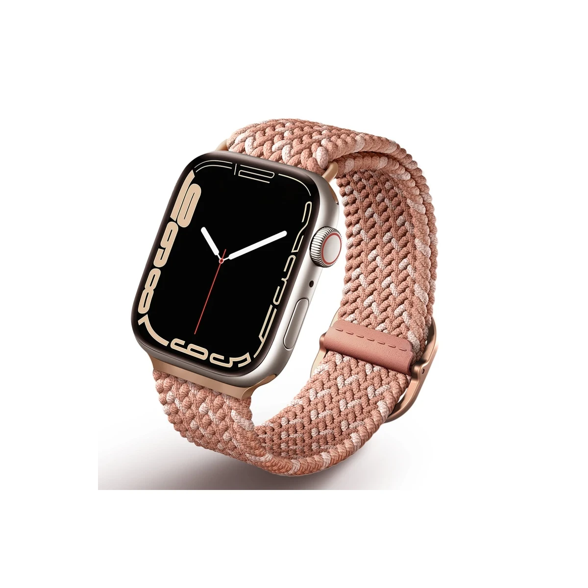Uniq Apple Watch 41mm Aspen Designer Örgülü Kordon - Pembe