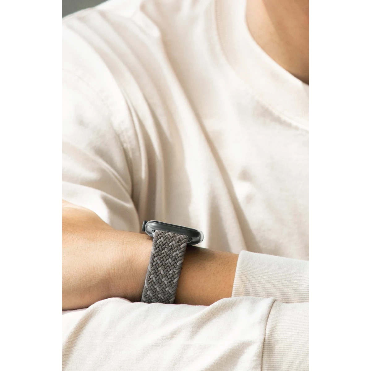 Uniq Apple Watch 41mm Aspen Designer Örgülü Kordon - Pembe