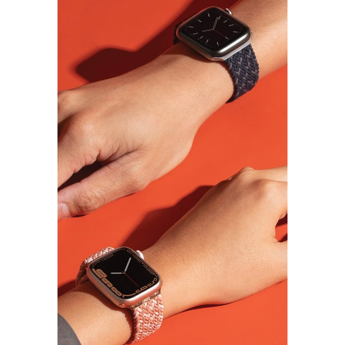 Uniq Apple Watch 41mm Aspen Designer Örgülü Kordon - Pembe