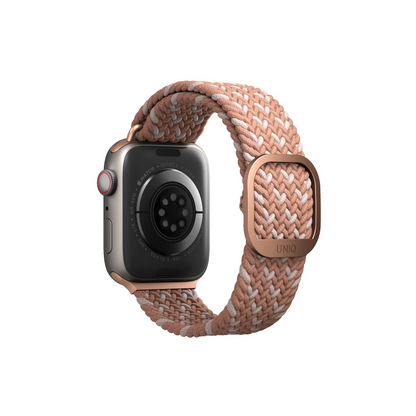 Uniq Apple Watch 41mm Aspen Designer Örgülü Kordon - Pembe