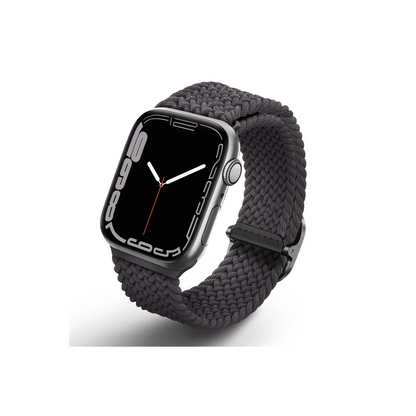 Uniq Apple Watch 41mm Aspen Örgülü Kordon - Gri