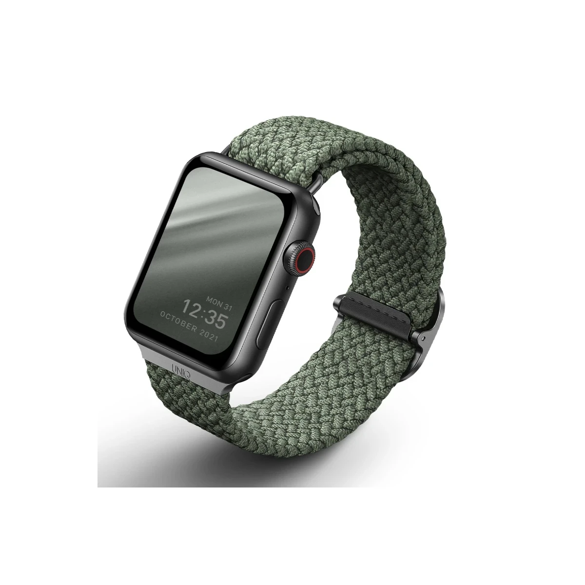 Uniq Apple Watch 41mm Aspen Örgülü Kordon - Yeşil