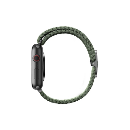 Uniq Apple Watch 41mm Aspen Örgülü Kordon - Yeşil
