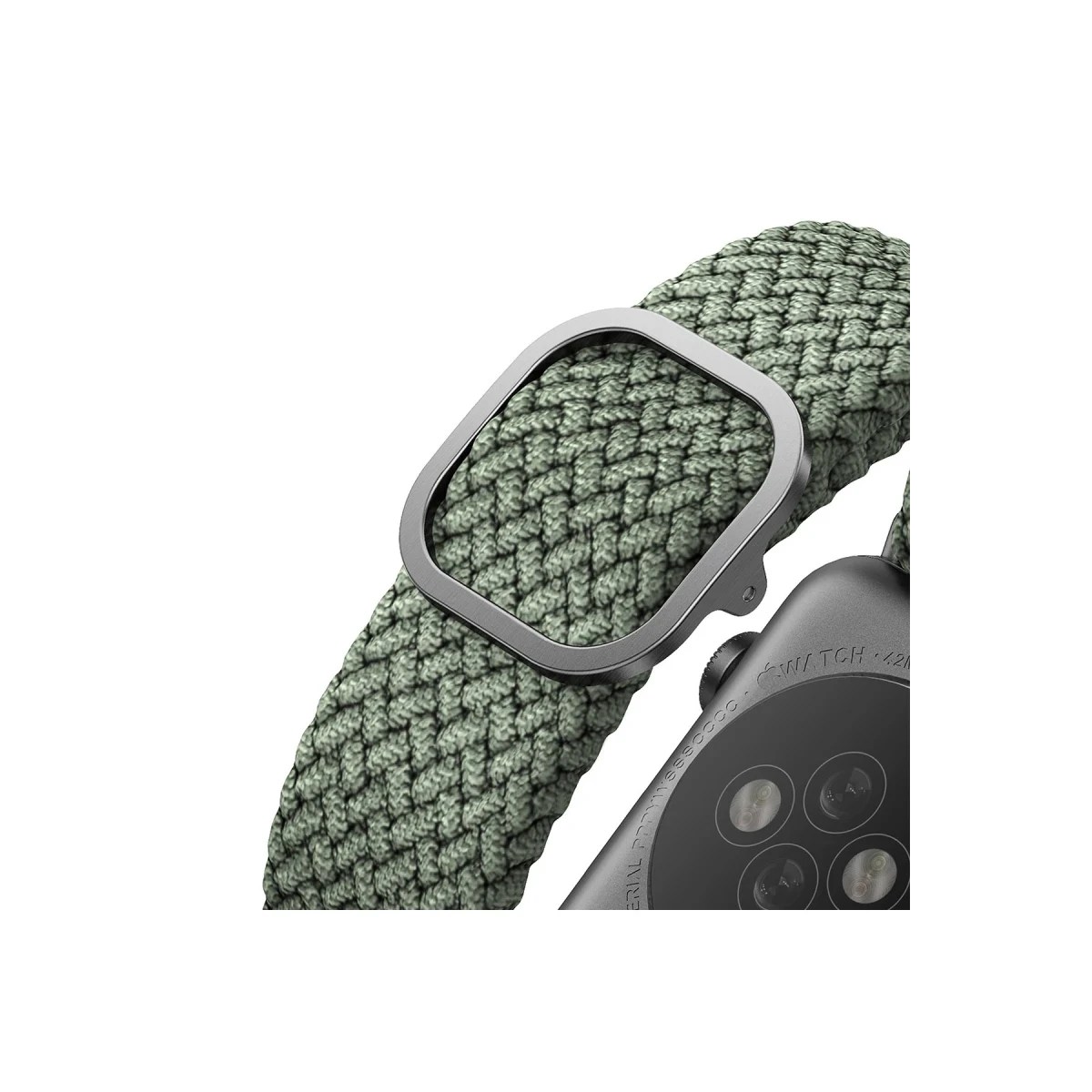 Uniq Apple Watch 41mm Aspen Örgülü Kordon - Yeşil