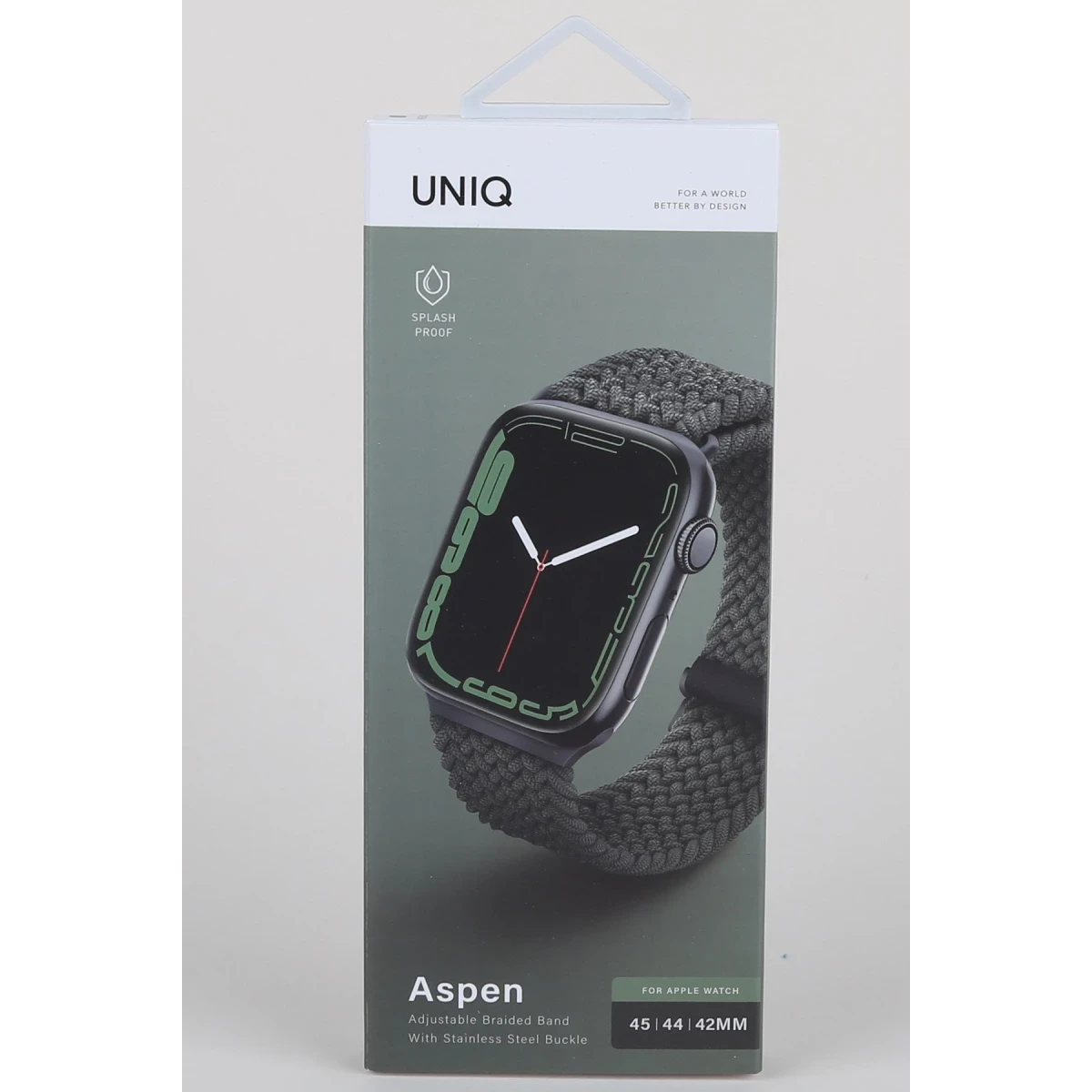 Uniq Apple Watch 41mm Aspen Örgülü Kordon - Yeşil