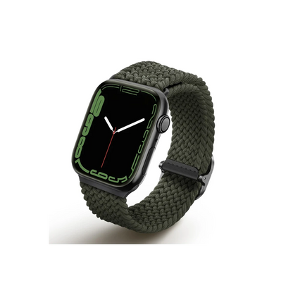 Uniq Apple Watch 41mm Aspen Örgülü Kordon - Yeşil