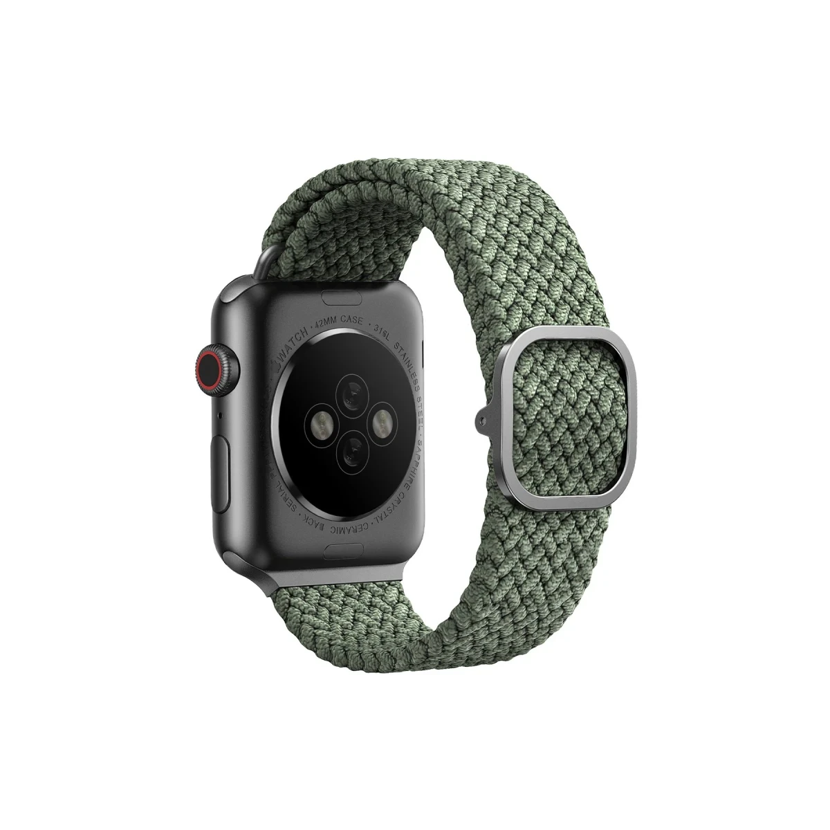 Uniq Apple Watch 41mm Aspen Örgülü Kordon - Yeşil