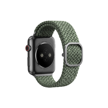Uniq Apple Watch 41mm Aspen Örgülü Kordon - Yeşil