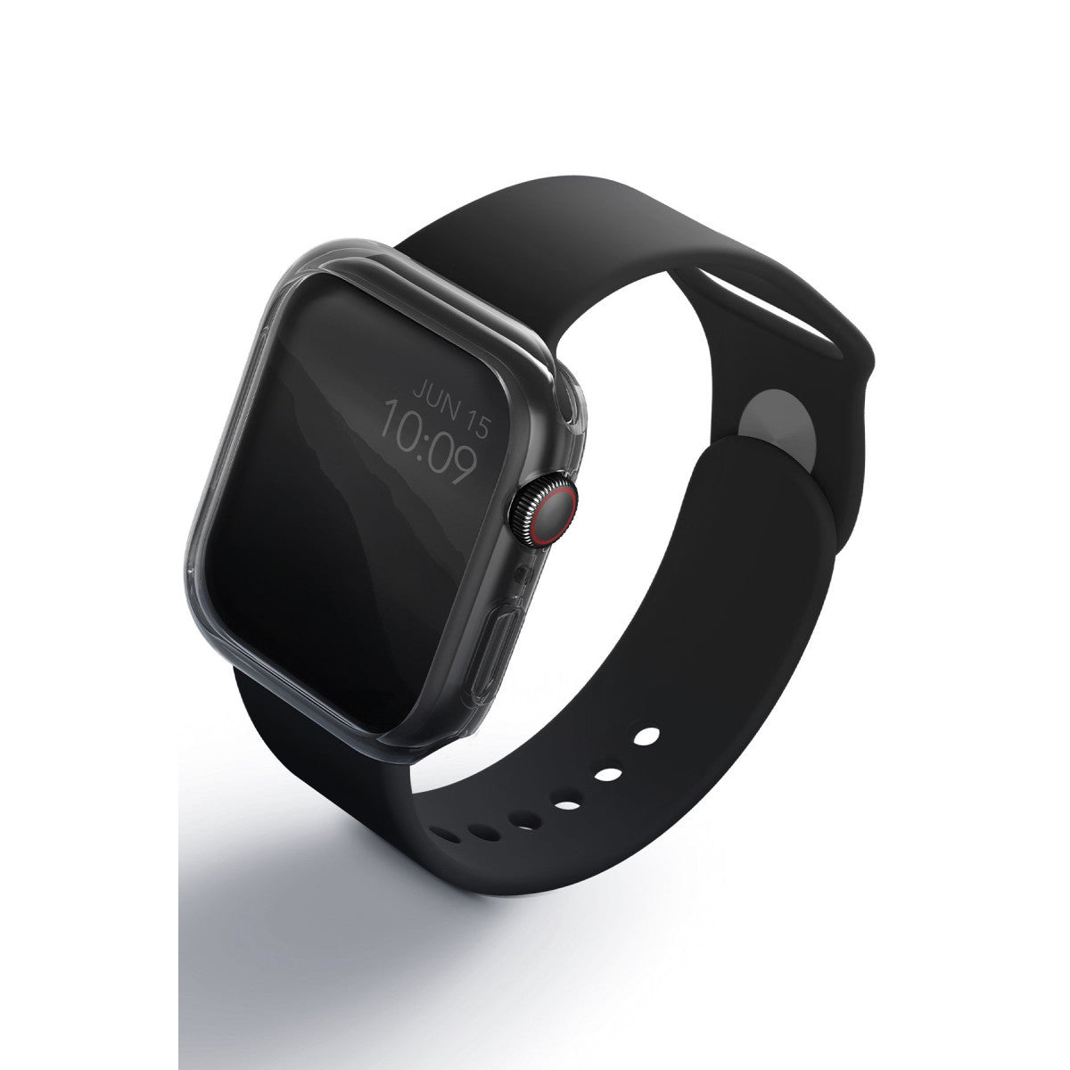 Uniq Apple Watch 41mm Glase Dual Pack Kasa Koruyucu - Siyah-Şeffaf