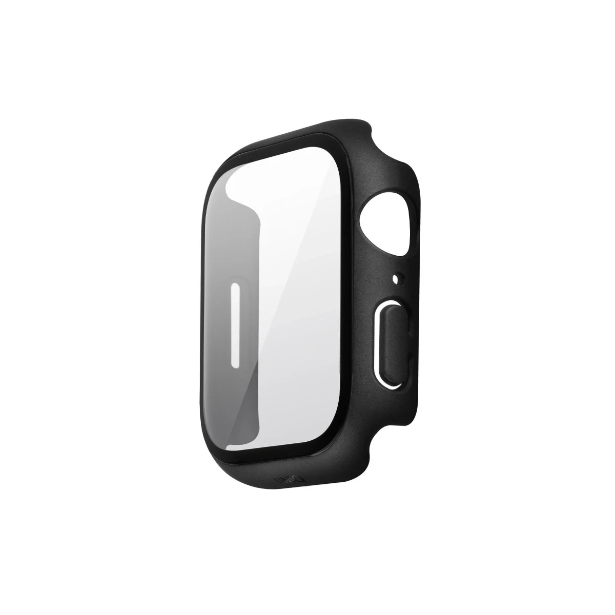 Uniq Apple Watch 41mm Legion Camlı Silikon Kasa Koruyucu - Siyah
