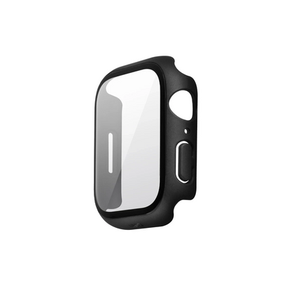 Uniq Apple Watch 41mm Legion Camlı Silikon Kasa Koruyucu - Siyah
