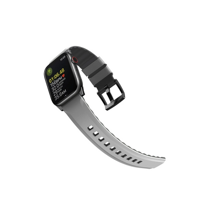 Uniq Apple Watch 41mm Linus Airosoft Silikon Kordon - Gri