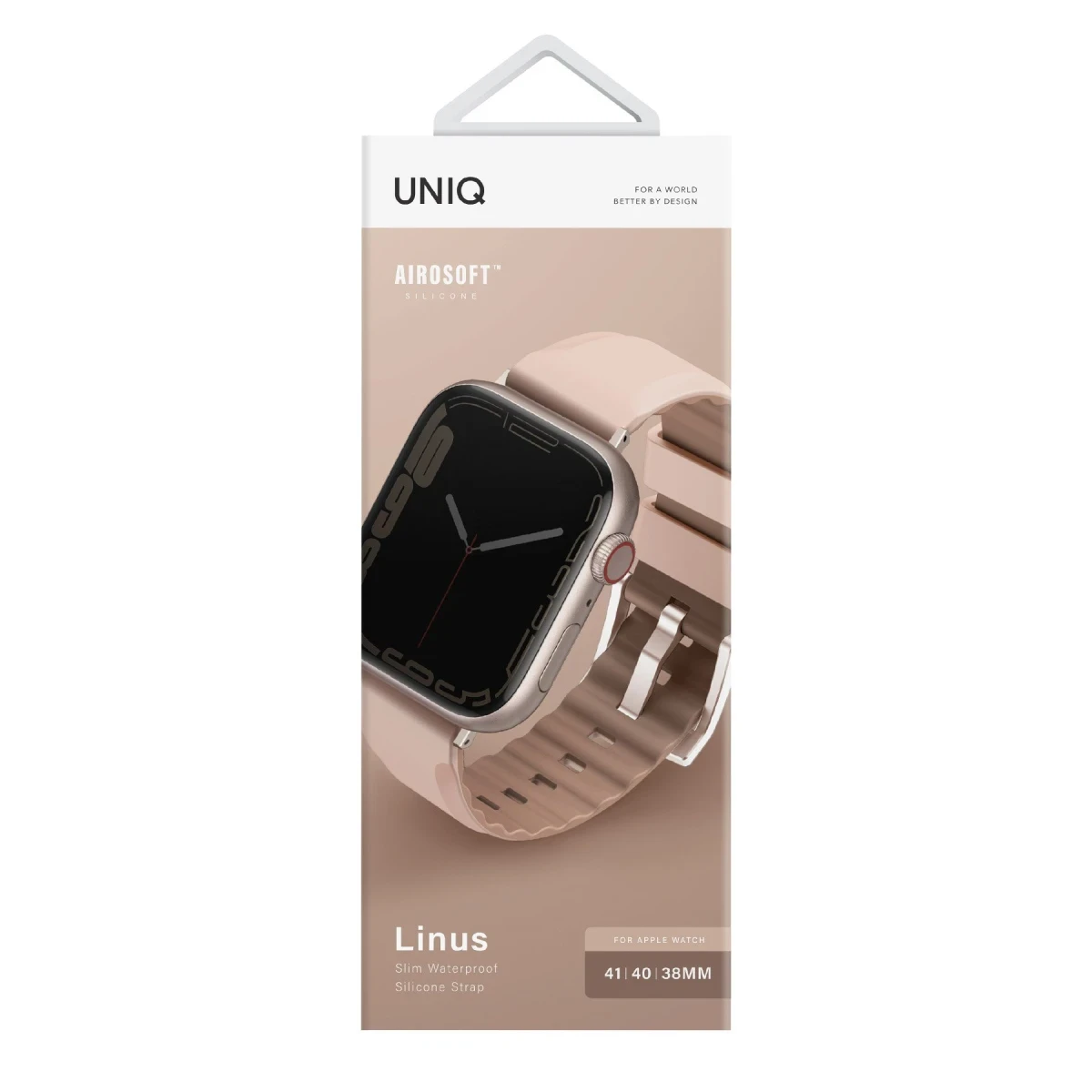 Uniq Apple Watch 41mm Linus Airosoft Silikon Kordon - Pembe