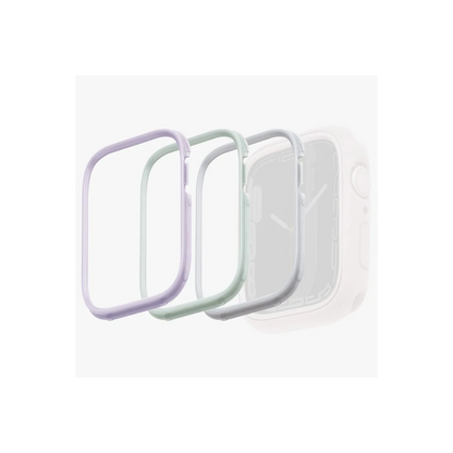 Uniq Apple Watch 41mm Moduo 3in1 Kasa Korucuyu - Gri-Lila-Beyaz