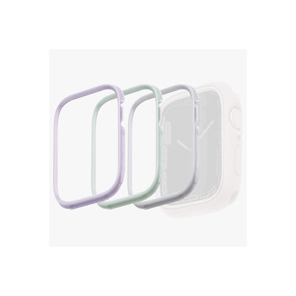 Uniq Apple Watch 41mm Moduo 3in1 Kasa Korucuyu - Gri-Lila-Beyaz