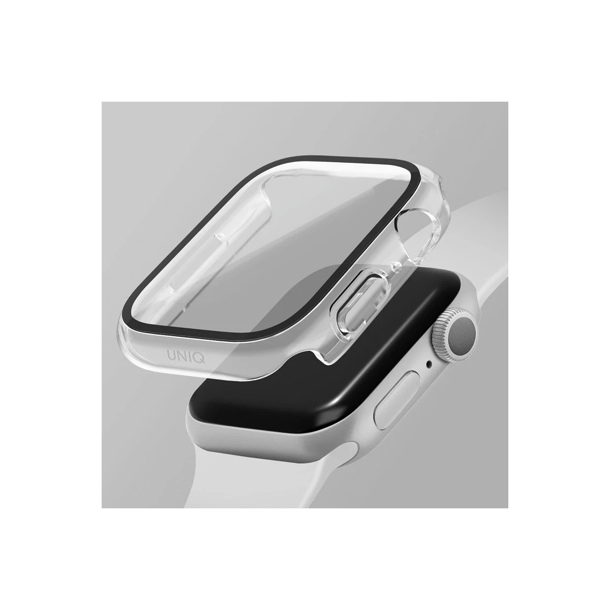 Uniq Apple Watch 41mm Nautic Camlı Kasa Ekran Koruyucu - Şeffaf