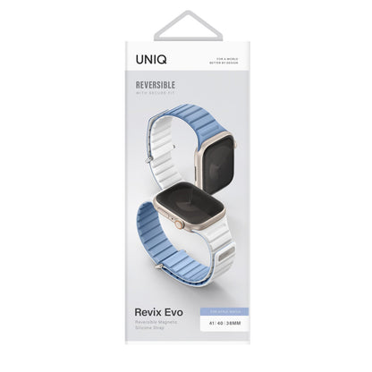Uniq Apple Watch 41mm Revix Evo Reversible Manyetik Kordon - Pembe-Bej