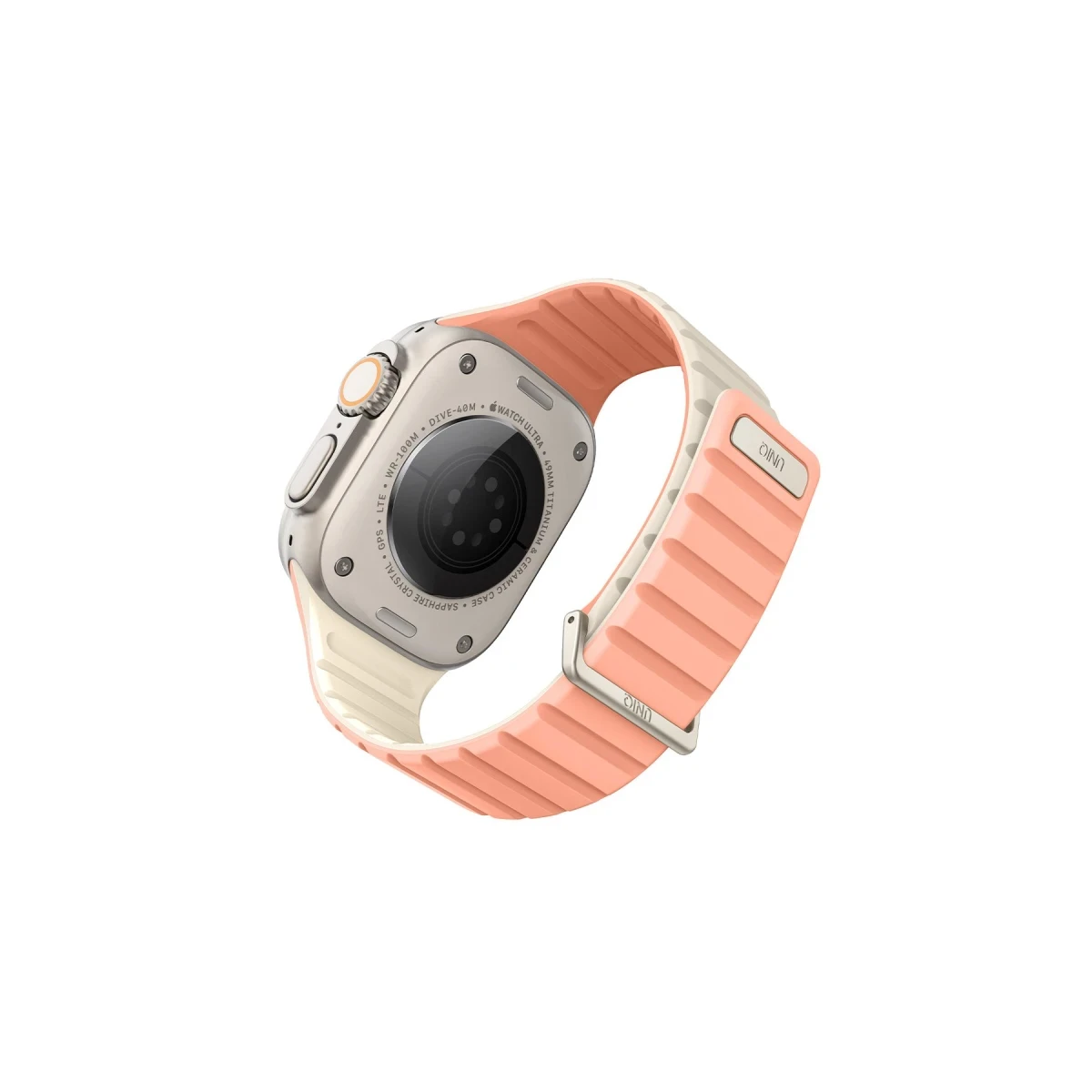 Uniq Apple Watch 41mm Revix Evo Reversible Manyetik Kordon - Pembe-Bej