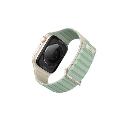 Uniq Apple Watch 41mm Revix Evo Reversible Manyetik Kordon - Yeşil-Bej