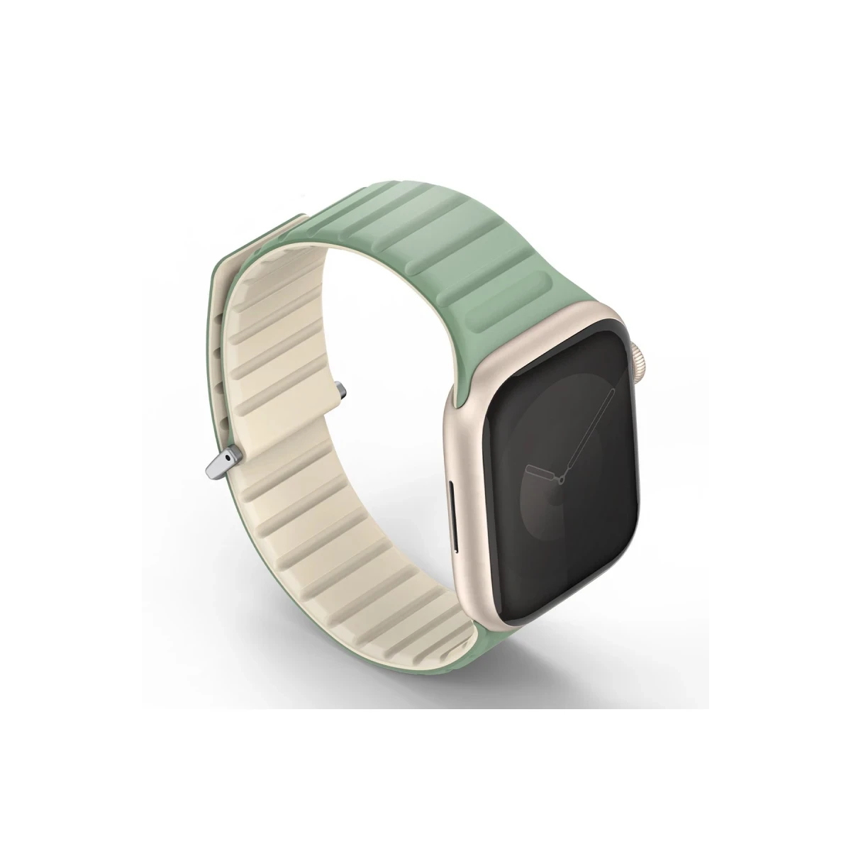 Uniq Apple Watch 41mm Revix Evo Reversible Manyetik Kordon - Yeşil-Bej