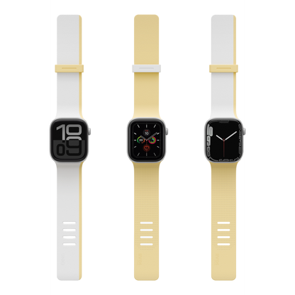 Uniq Apple Watch 41mm Revix IV Reversible Manyetik Kordon - Sarı-Bej