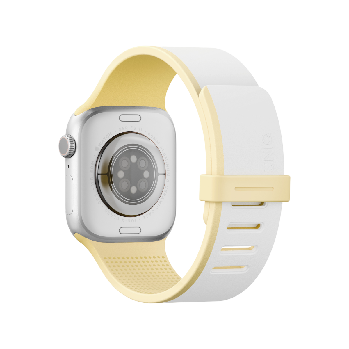 Uniq Apple Watch 41mm Revix IV Reversible Manyetik Kordon - Sarı-Bej