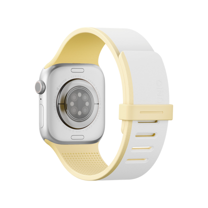 Uniq Apple Watch 41mm Revix IV Reversible Manyetik Kordon - Sarı-Bej