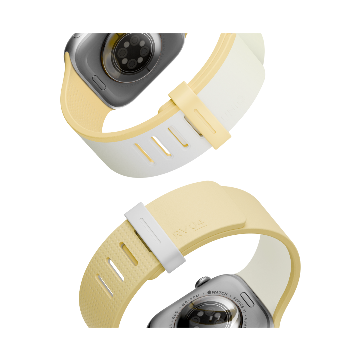 Uniq Apple Watch 41mm Revix IV Reversible Manyetik Kordon - Sarı-Bej