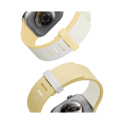 Uniq Apple Watch 41mm Revix IV Reversible Manyetik Kordon - Sarı-Bej