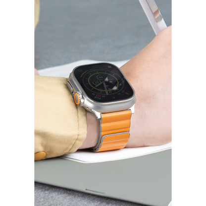 Uniq Apple Watch 41mm Revix Premium Reversible Manyetik Kordon - Mavi-Açık Mavi