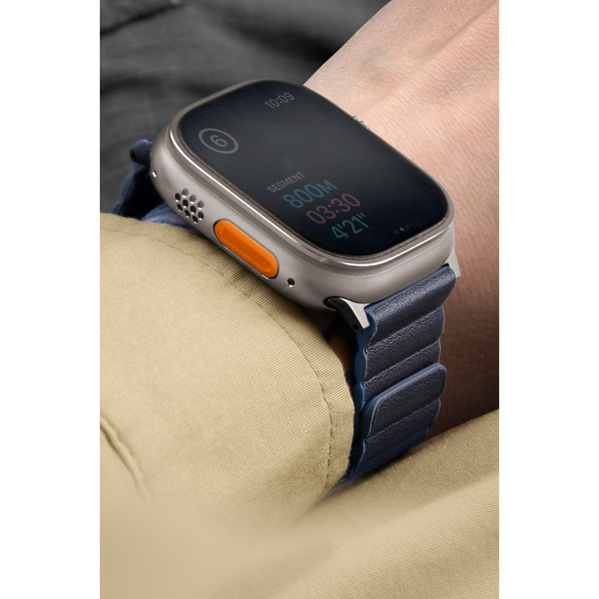 Uniq Apple Watch 41mm Revix Premium Reversible Manyetik Kordon - Mavi-Açık Mavi
