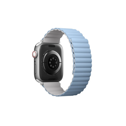 Uniq Apple Watch 41mm Revix Reversible Manyetik Kordon - Beyaz-Mavi