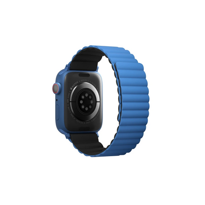 Uniq Apple Watch 41mm Revix Reversible Manyetik Kordon - Mavi-Siyah