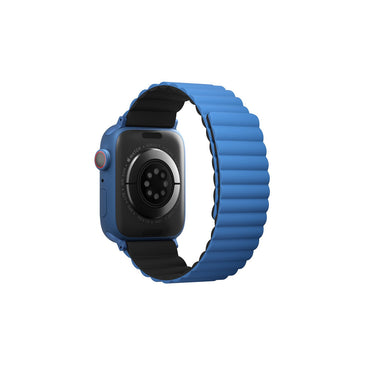 Uniq Apple Watch 41mm Revix Reversible Manyetik Kordon - Mavi-Siyah