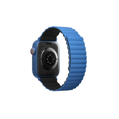 Uniq Apple Watch 41mm Revix Reversible Manyetik Kordon - Mavi-Siyah