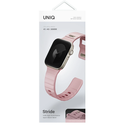 Uniq Apple Watch 41mm Stride FKM Silikon Kordon - Bej