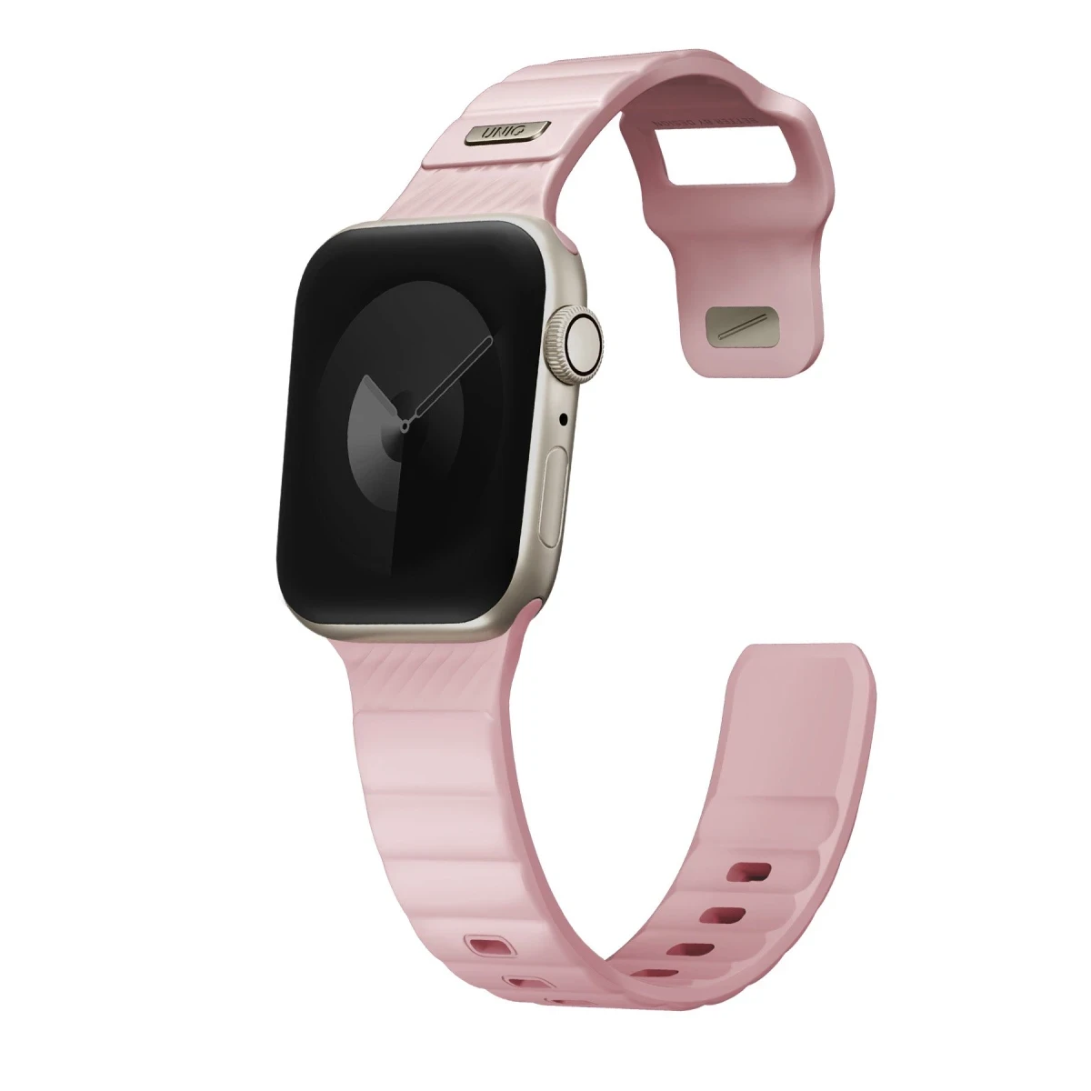 Uniq Apple Watch 41mm Stride FKM Silikon Kordon - Pembe