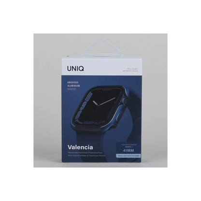 Uniq Apple Watch 41mm Valencia Saat Kasa Koruyucu - Mavi