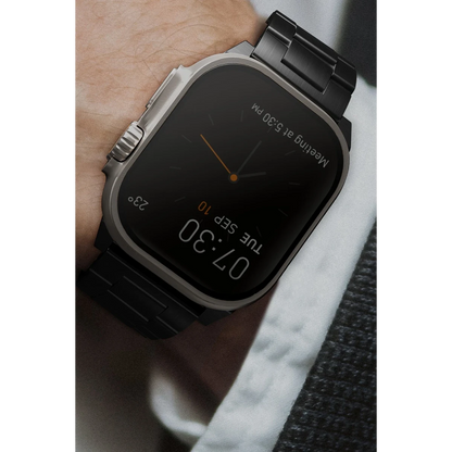 Uniq Apple Watch 42-44-45-49mm Osta Metal Kordon - Siyah