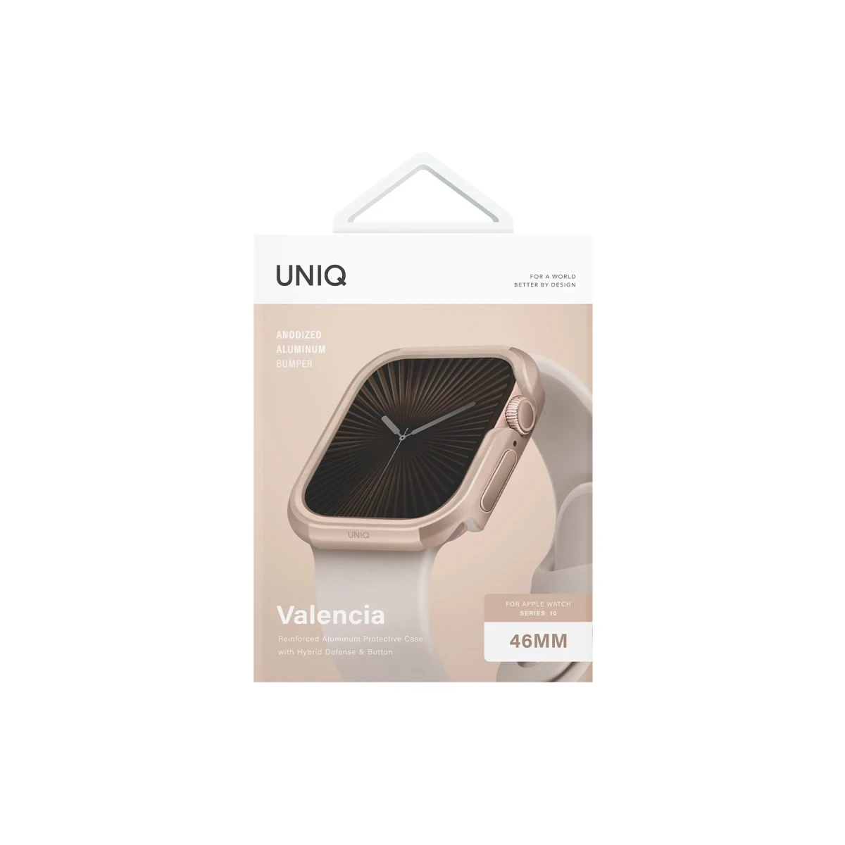 Uniq Apple Watch 42mm Valencia Saat Kasa Koruyucu - Gold